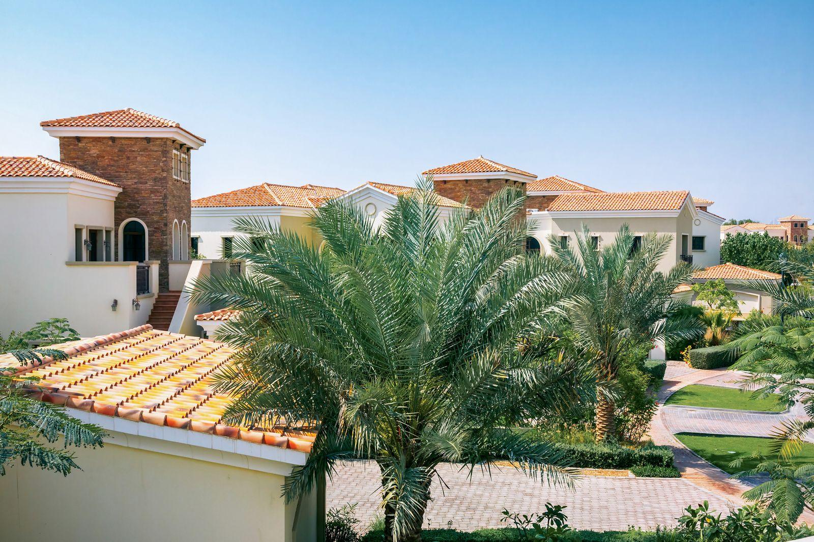 Mediterranean villa with a freshly maintained tiled roof